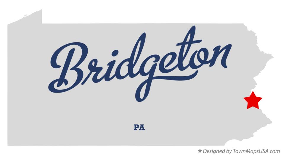 Map of Bridgeton Pennsylvania PA