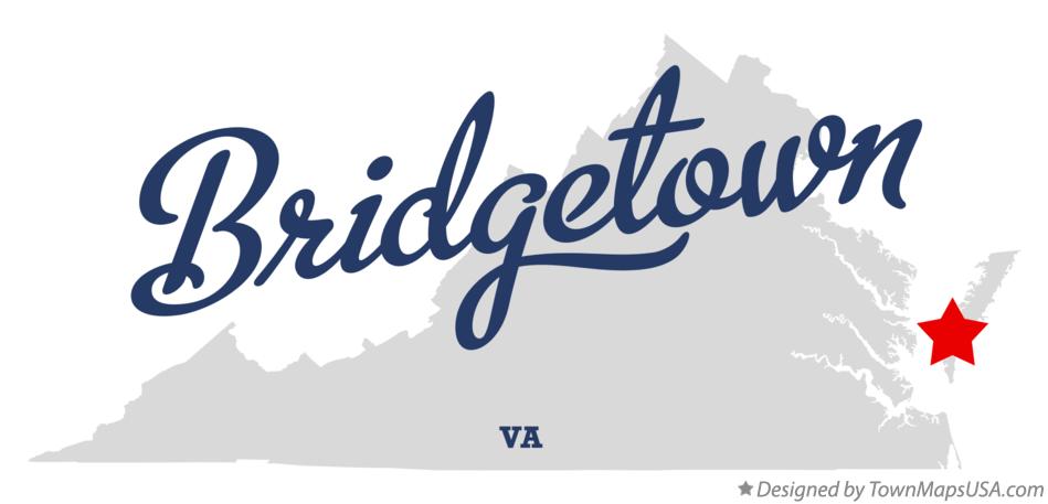 Map of Bridgetown Virginia VA