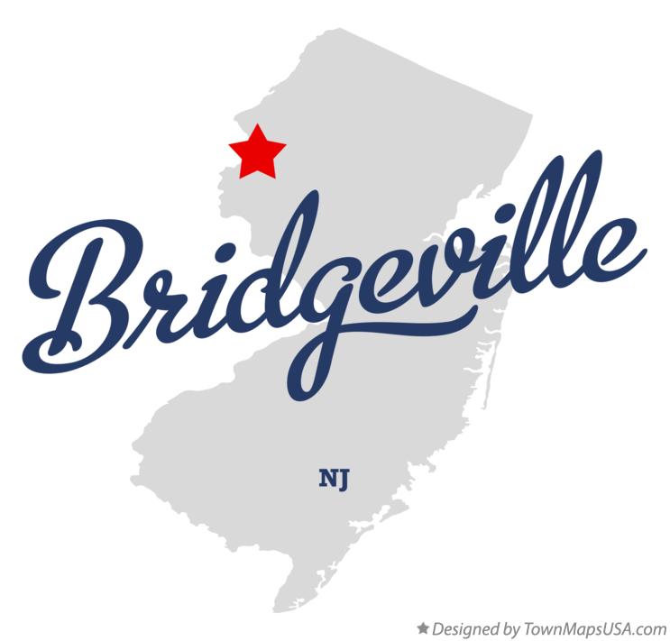 Map of Bridgeville New Jersey NJ