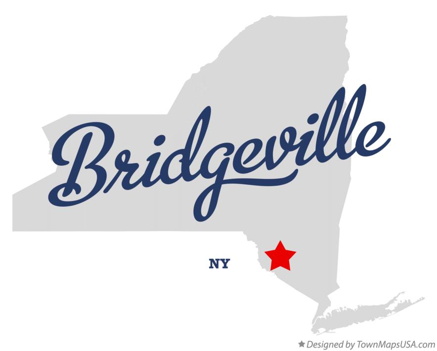 Map of Bridgeville New York NY