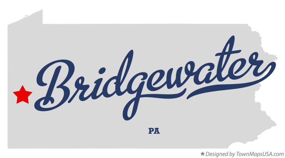 Map of Bridgewater Pennsylvania PA