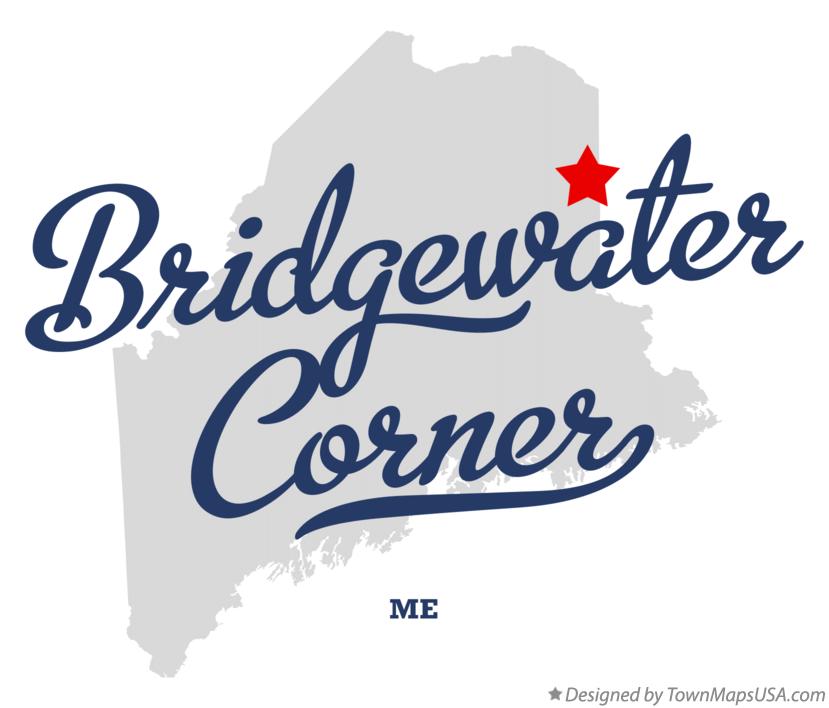 Map of Bridgewater Corner Maine ME