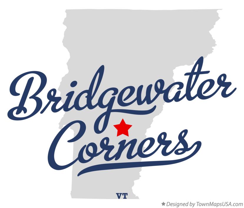 Map of Bridgewater Corners Vermont VT