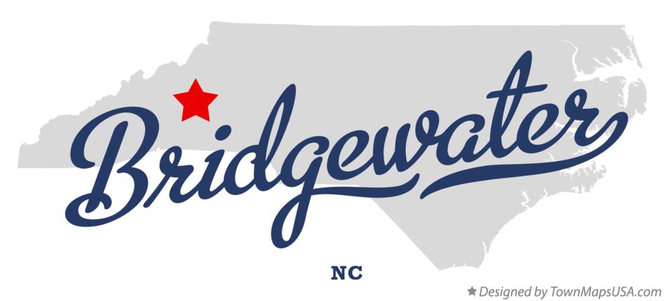 Map of Bridgewater North Carolina NC