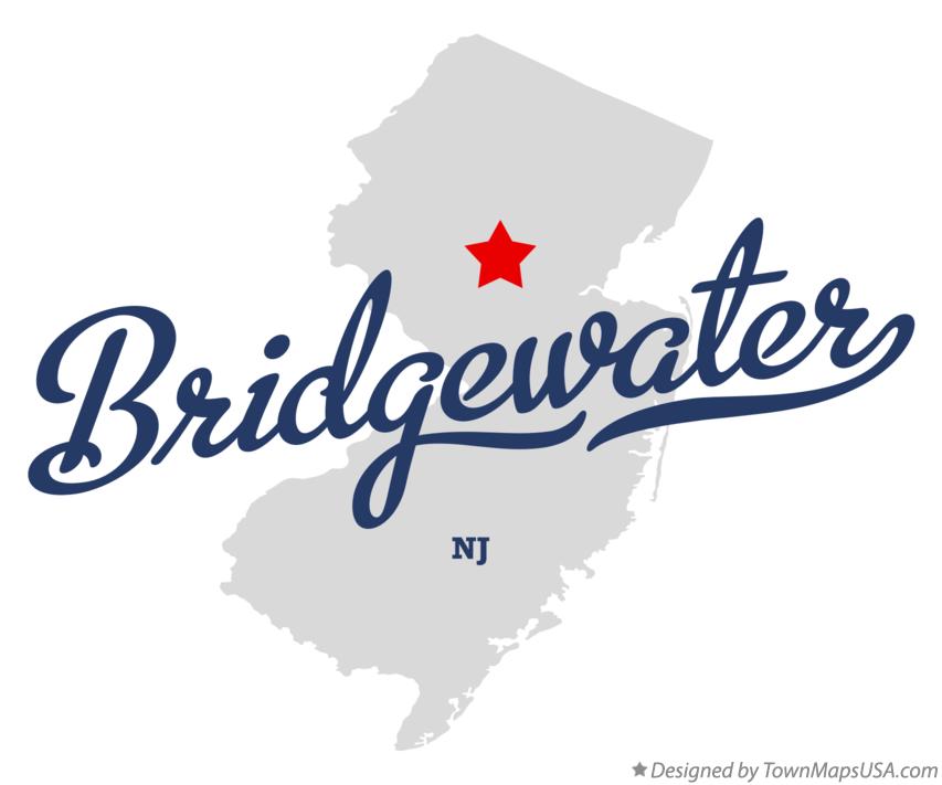 Map of Bridgewater New Jersey NJ