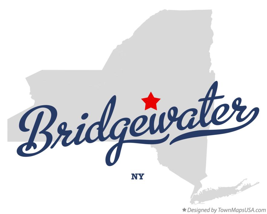 Map of Bridgewater New York NY