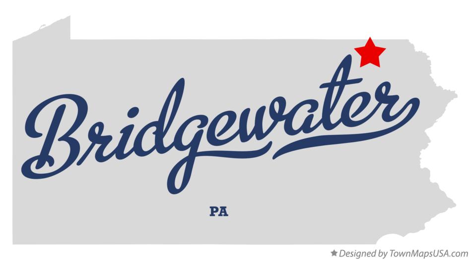 Map of Bridgewater Pennsylvania PA