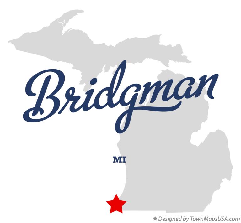 Map of Bridgman Michigan MI