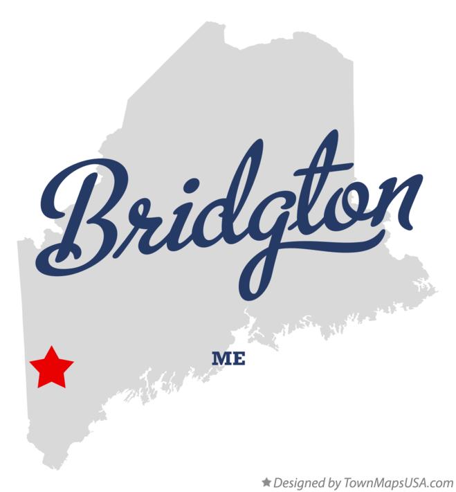 Map of Bridgton Maine ME