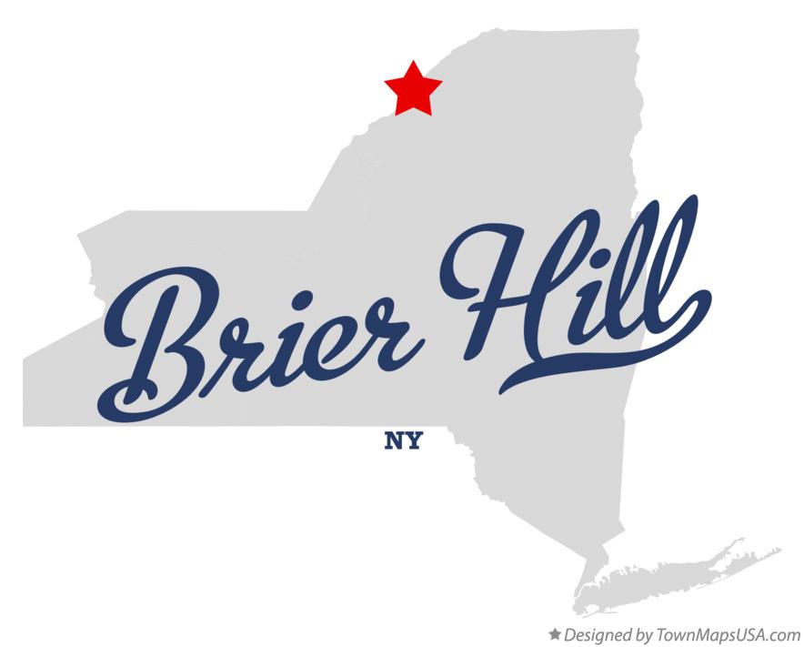 Map of Brier Hill New York NY