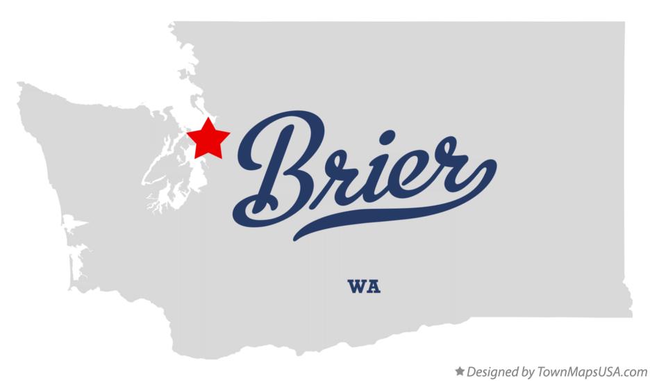 Map of Brier Washington WA