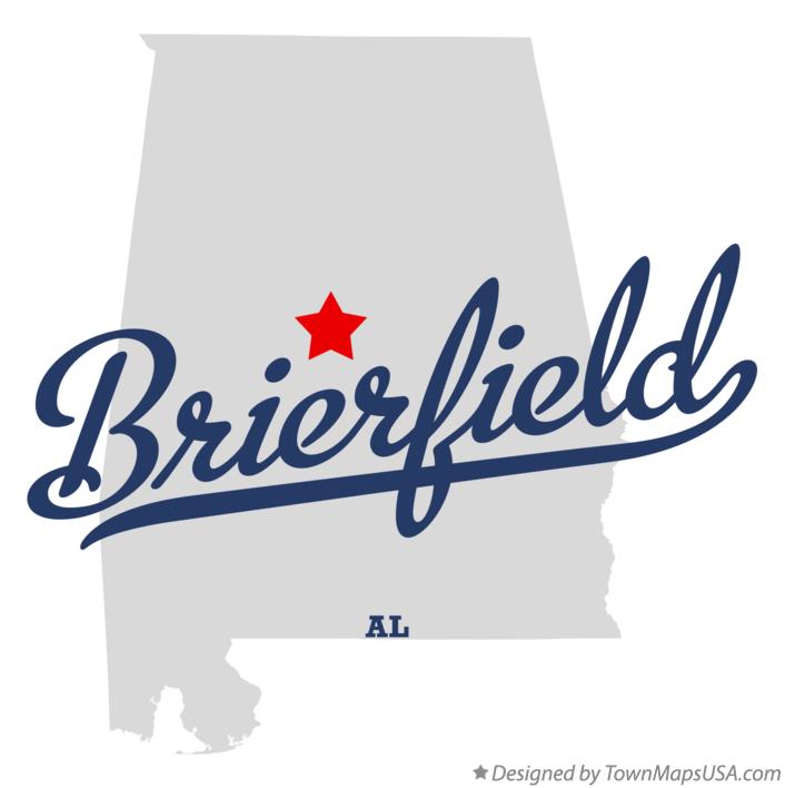 Map of Brierfield Alabama AL