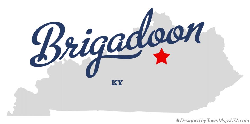 Map of Brigadoon Kentucky KY