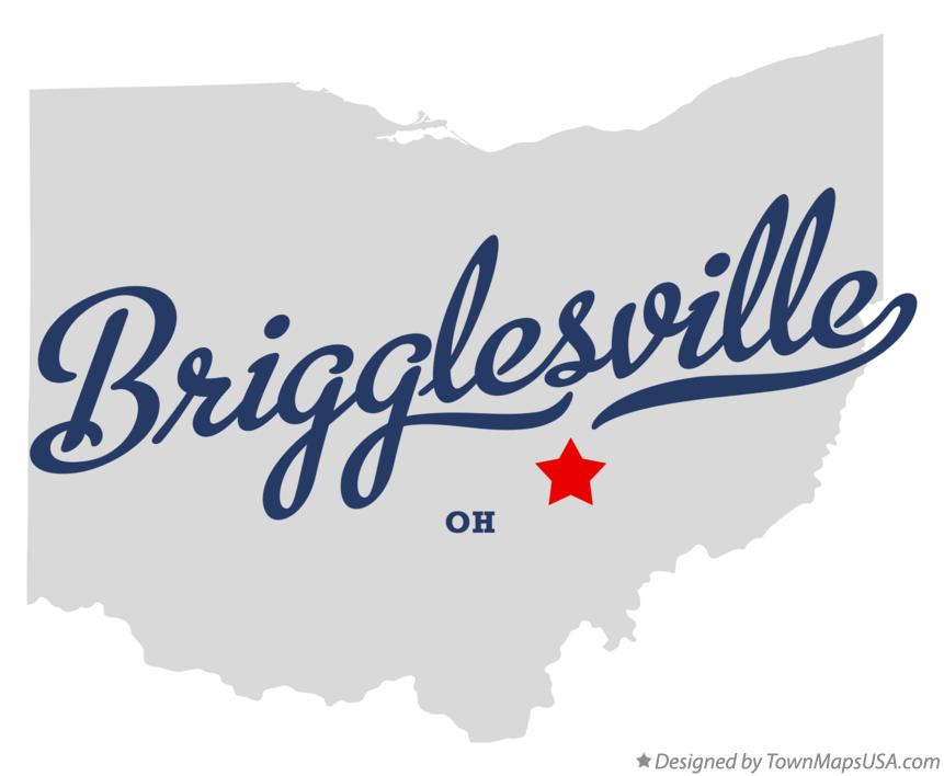 Map of Brigglesville Ohio OH