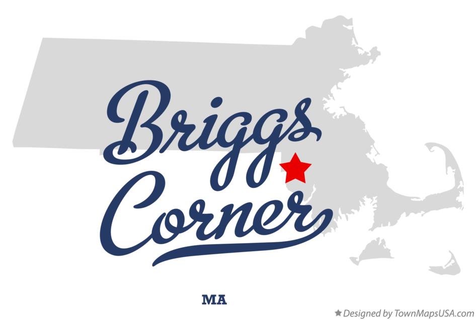 Map of Briggs Corner Massachusetts MA