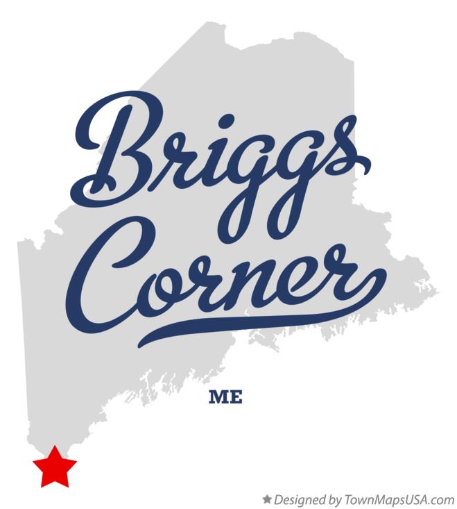 Map of Briggs Corner Maine ME