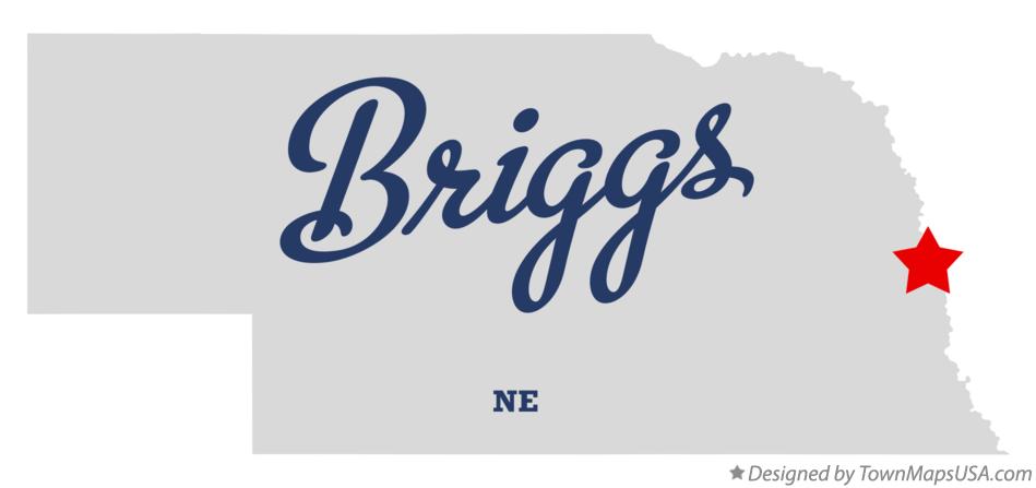 Map of Briggs Nebraska NE