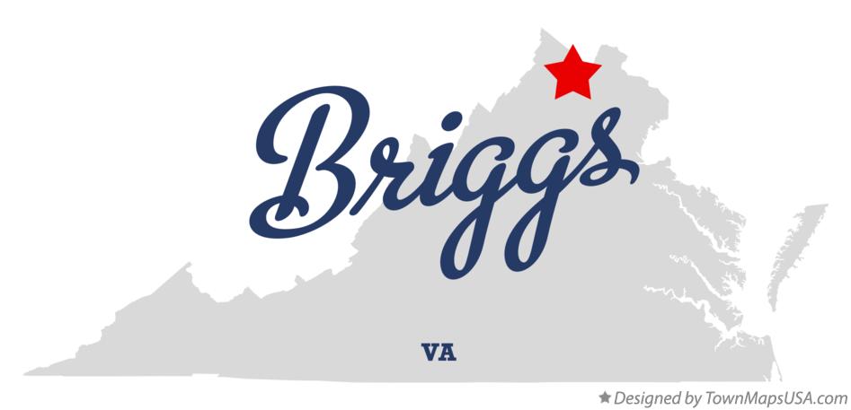 Map of Briggs Virginia VA