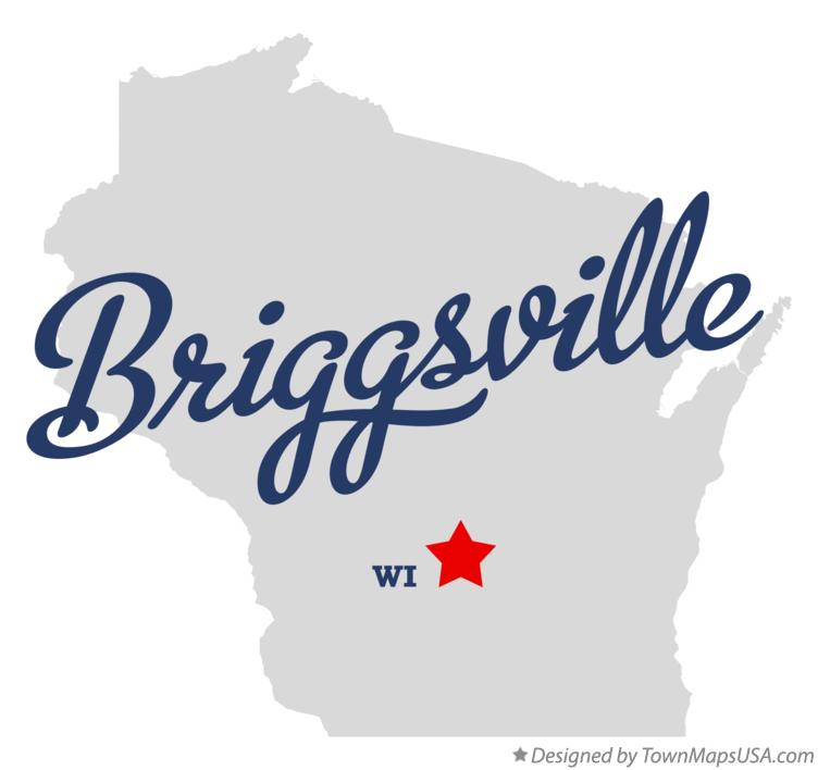 Map of Briggsville Wisconsin WI