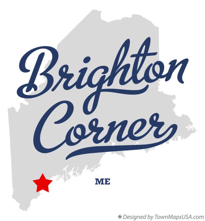 Map of Brighton Corner Maine ME