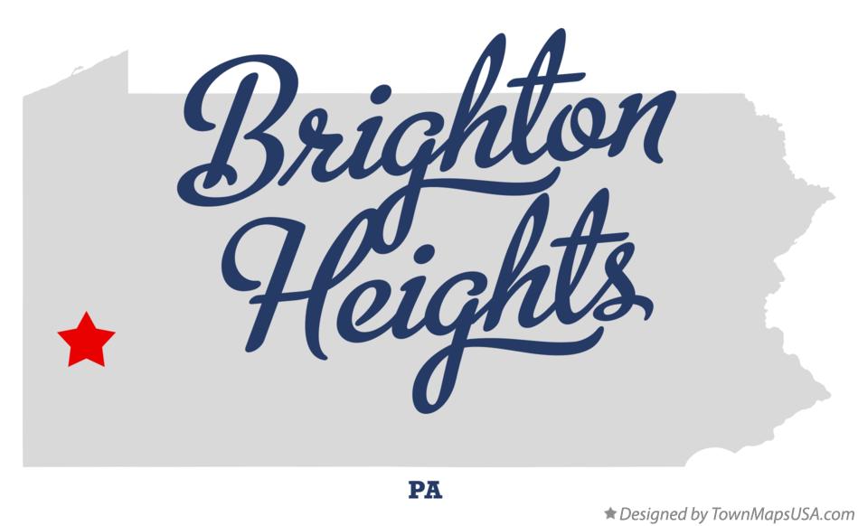 Map of Brighton Heights Pennsylvania PA