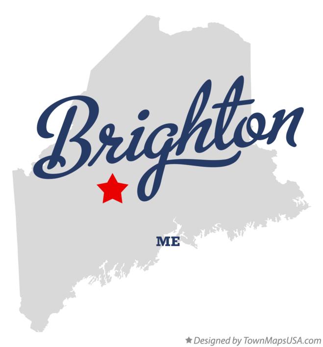 Map of Brighton Maine ME
