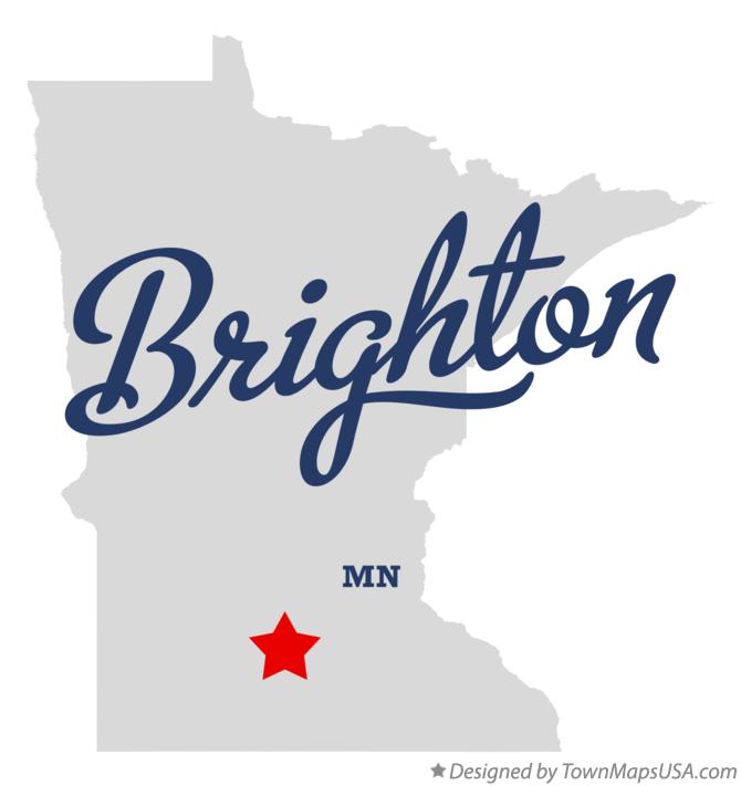 Map of Brighton Minnesota MN