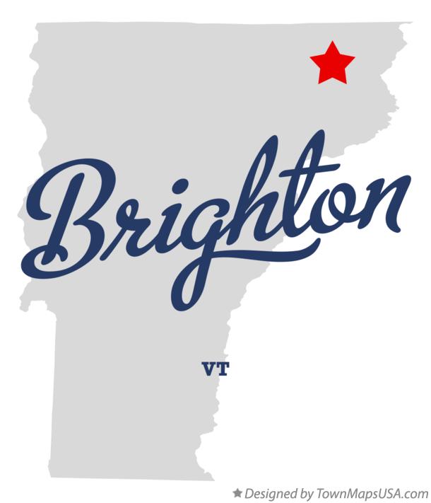 Map of Brighton Vermont VT