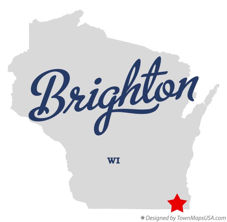 Map of Brighton Wisconsin WI