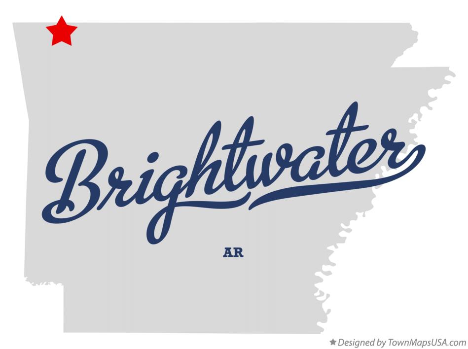 Map of Brightwater Arkansas AR
