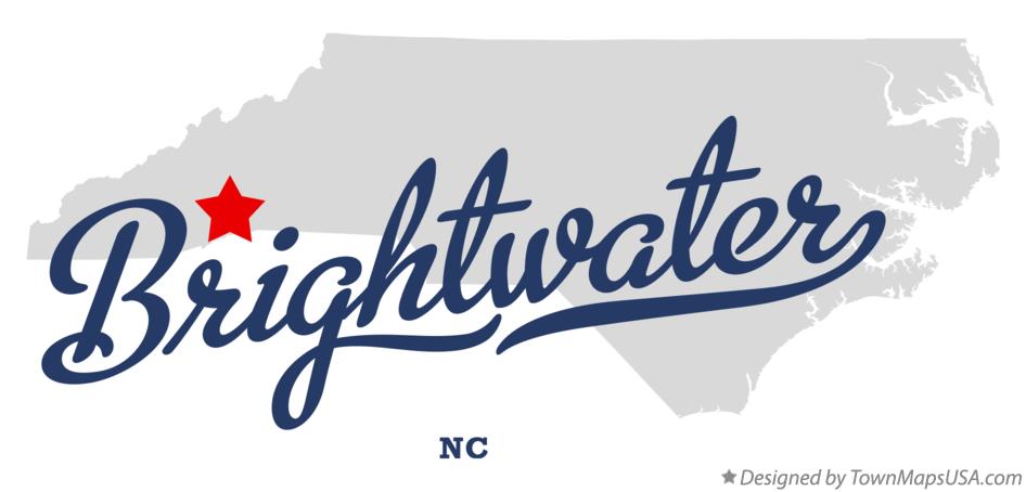 Map of Brightwater North Carolina NC