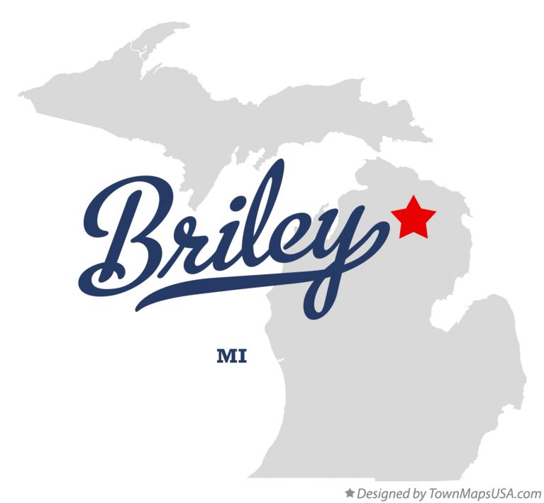 Map of Briley Michigan MI