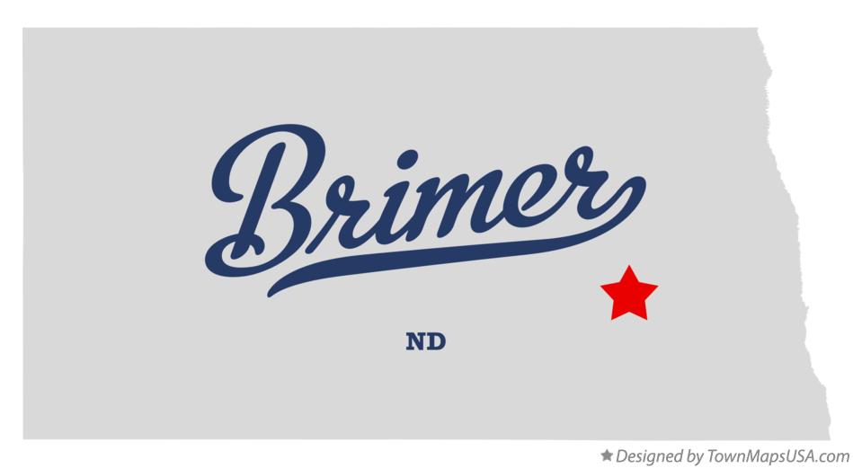 Map of Brimer North Dakota ND
