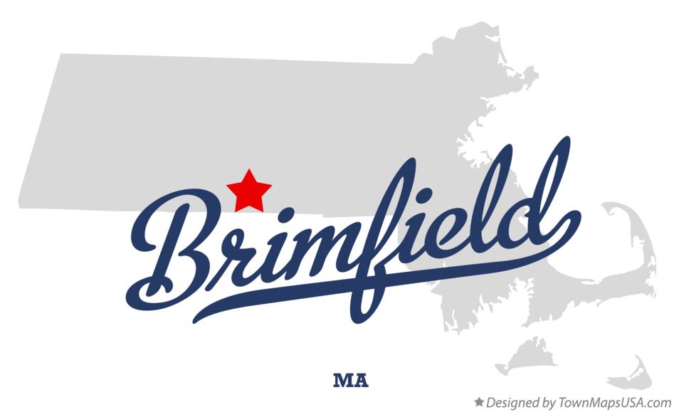 Map of Brimfield Massachusetts MA
