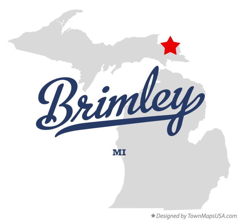 Map of Brimley Michigan MI