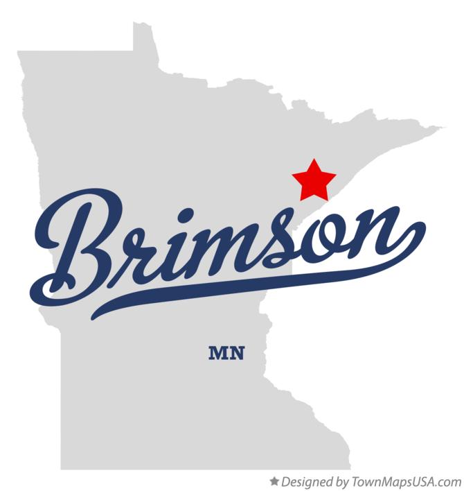 Map of Brimson Minnesota MN