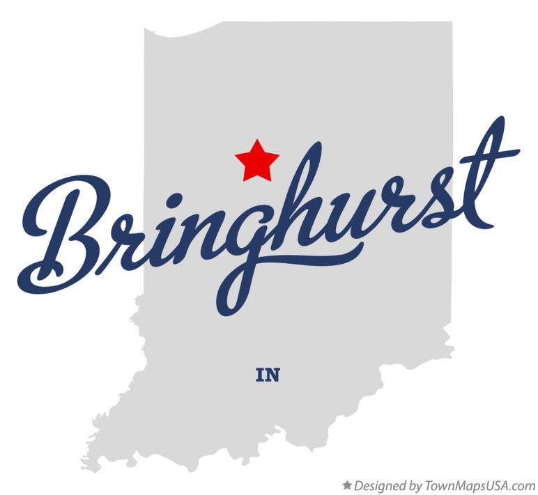 Map of Bringhurst Indiana IN