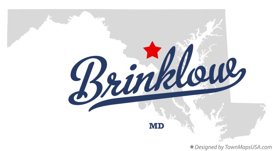 Map of Brinklow Maryland MD