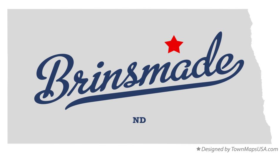 Map of Brinsmade North Dakota ND