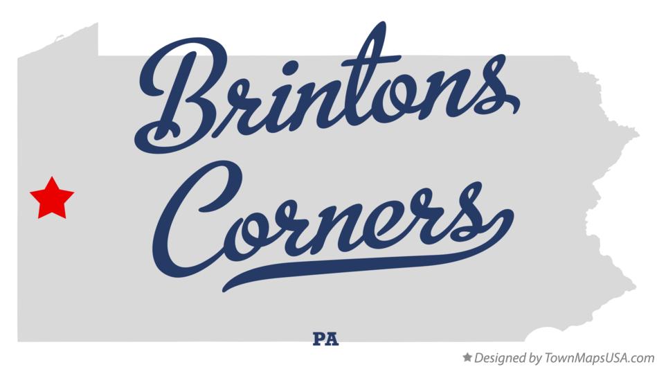 Map of Brintons Corners Pennsylvania PA