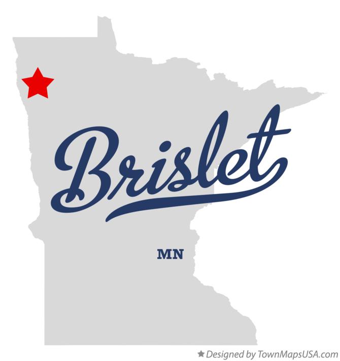 Map of Brislet Minnesota MN