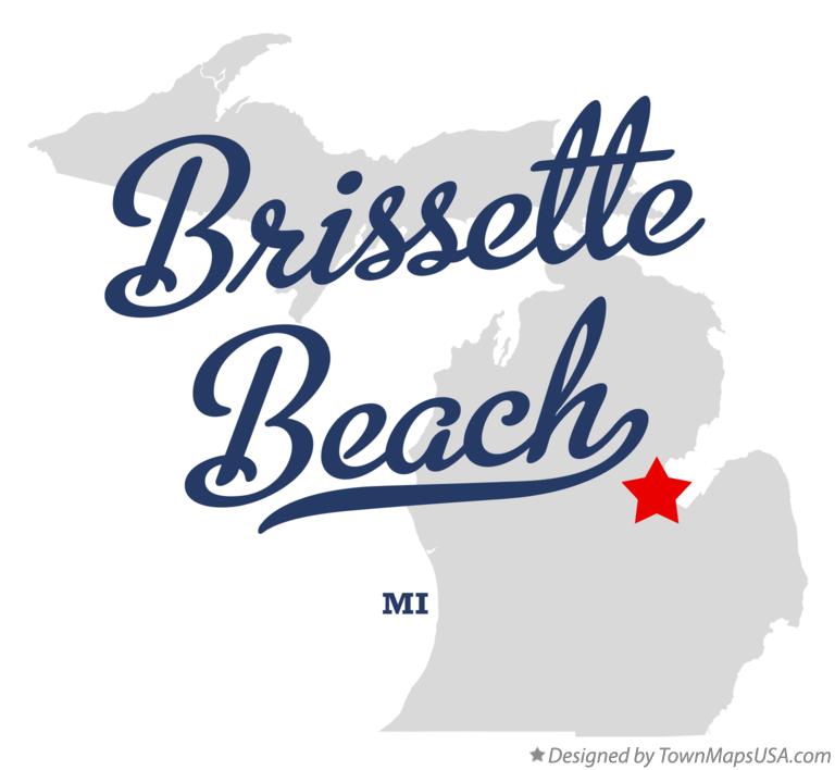 Map of Brissette Beach Michigan MI