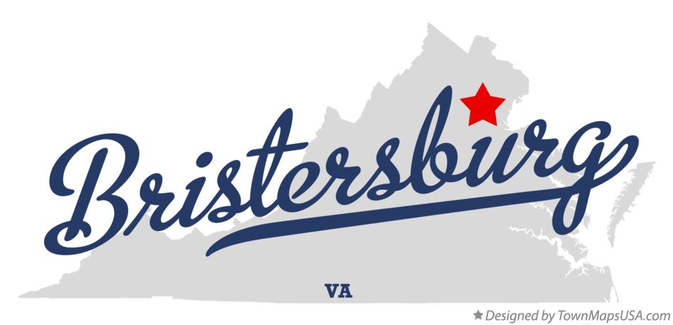 Map of Bristersburg Virginia VA