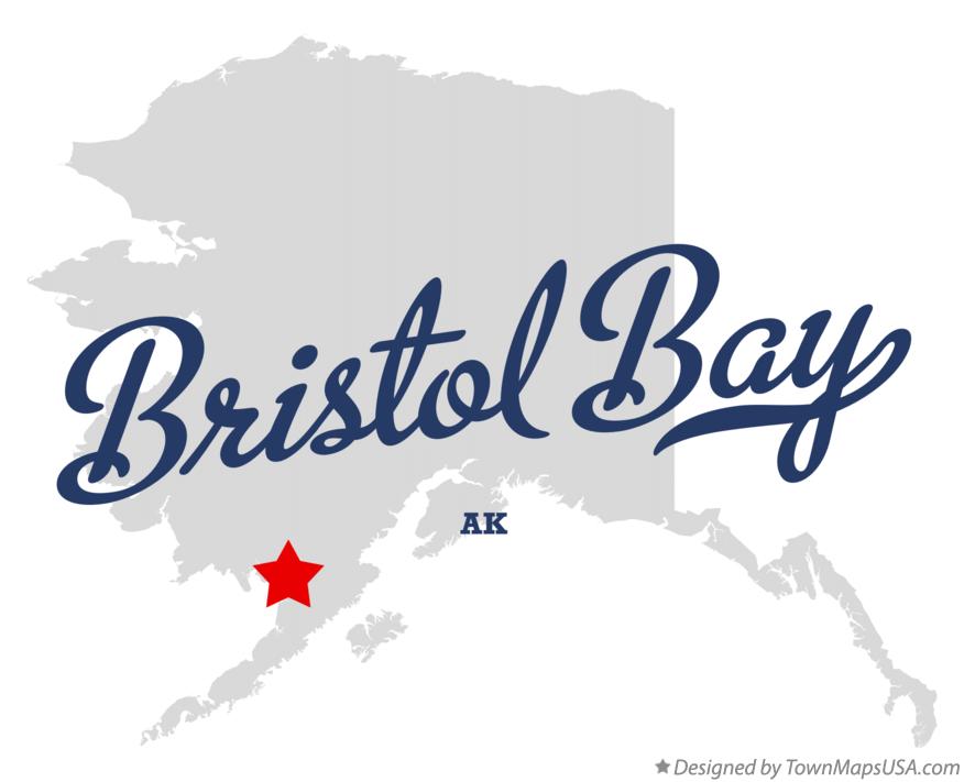 Map of Bristol Bay Alaska AK