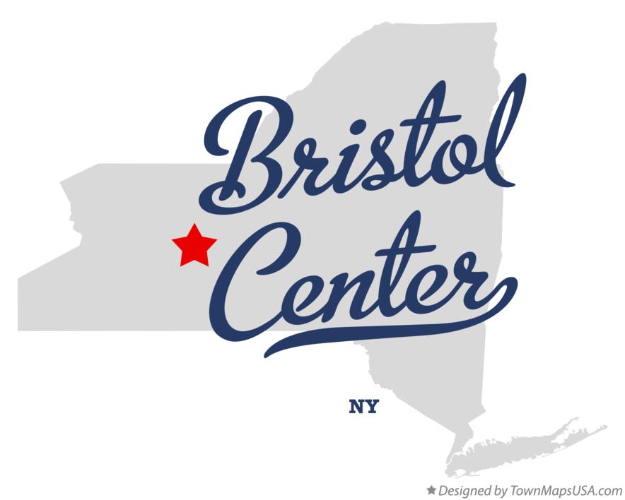 Map of Bristol Center New York NY