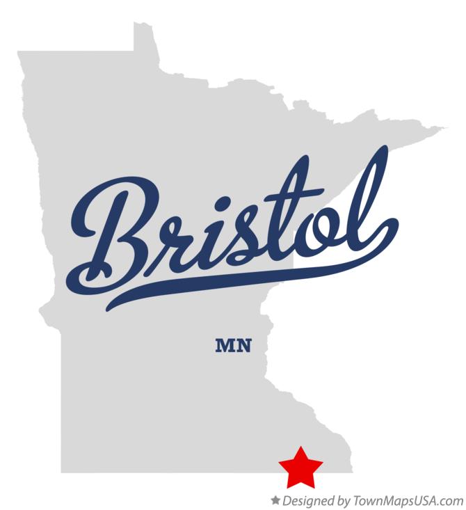 Map of Bristol Minnesota MN