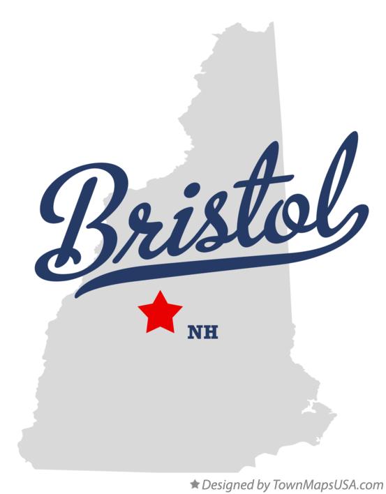 Map of Bristol New Hampshire NH