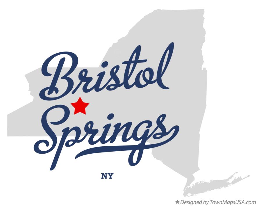Map of Bristol Springs New York NY