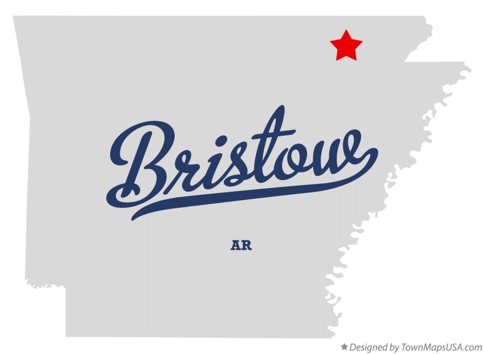 Map of Bristow Arkansas AR