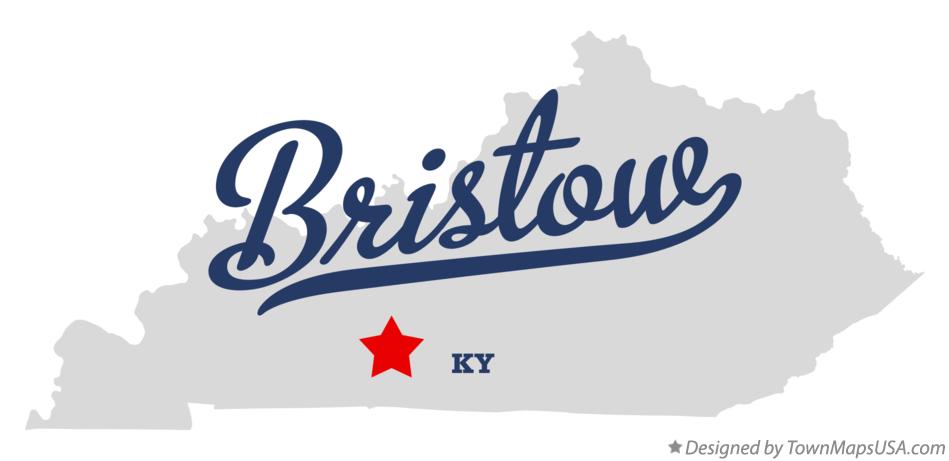 Map of Bristow Kentucky KY